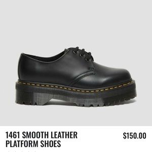 DR. MARTENS 1461 Smooth Leather Platform Oxfords